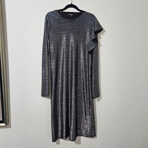 Wukogals Modest Silver Dress